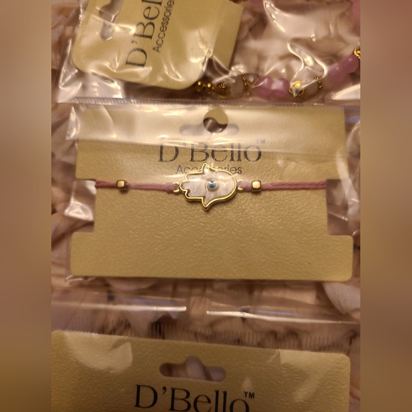 Three brand NWT D'Bello Accessories bracelets - Picture 6 of 8